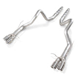 Stainless Works 2013-14 Ford Shelby GT500 3in Catback Retro Chambered Mufflers Resonator Delete - M13GTL