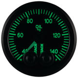 Autometer Stack 52mm 40-140 Deg C 1/8in NPTF Male Pro-Control Oil Temp Gauge - Black - ST3509