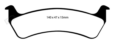 EBC 92-94 Jeep Grand Cherokee 4.0 Yellowstuff Rear Brake Pads - DP41129R