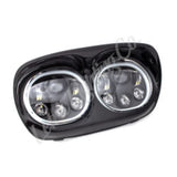 Letric Lighting Hdlght Dual W/Halo 5.75in Blk - LLC-LRHP-HBB