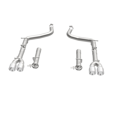 MagnaFlow Axle-Back, SS, 2.5in, Quad Split Rear 3.5in Tip 2015 Dodge Challenger R/T 5.7L - 19210