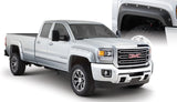 Bushwacker 15-18 GMC Sierra 2500 HD Pocket Style Flares 4pc 78.8/97.6in Bed - Black - 40967-02