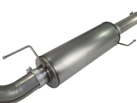 aFe MACHForce XP Exhaust Cat-Back SS-409 4in Polished Tip 11-12 Ford F-150 EcoBoost V6-3.5L (tt) - 49-43041-P