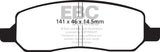 EBC 06-09 Buick Lucerne 3.8 Ultimax2 Rear Brake Pads - UD1172