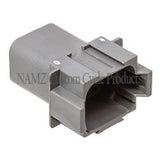 NAMZ Deutsch DT Series 8-Wire Receptacle & Wedgelock - Gray (HD 72128-94GY) - DR-8G