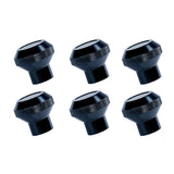 Rugged Ridge Billet Aluminum Dash Knob Set Black 76-86 Jeep CJ - 11420.02