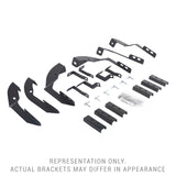 Go Rhino 15-19 GMC Sierra 3500HD CC Dsl Mntg. Brackets (V-Series V3/RB10 Slim/RB20 Slim) - Tex. Blk - 6940516