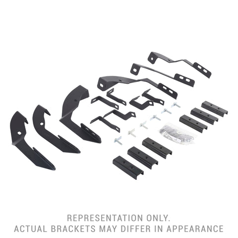 Go Rhino 15-19 GMC Sierra 3500HD CC Dsl Mntg. Brackets (V-Series V3/RB10 Slim/RB20 Slim) - Tex. Blk - 6940516