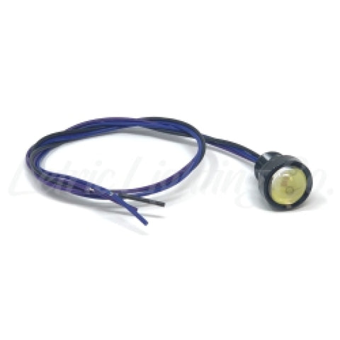 Letric Lighting Royal Flsh Led 9/16 Blk/Wt/Amb - LLC-RFBS-WAS