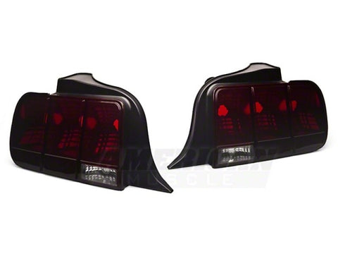 Raxiom 05-09 Ford Mustang Tail Lights- Black Housing (Smoked Lens) - 49066