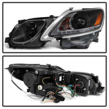 Spyder Lexus GS 300 / 350 / 450 06-11 Headlights - HID Model Only - Black PRO-YD-LG06-HID-DRL-BK - 5082800