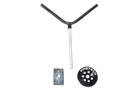 Fabtech Universal Spare Tire Flat Mount - Black - FTT10001BK