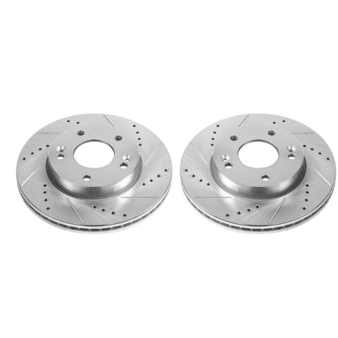 Power Stop 10-11 Kia Soul Front Evolution Drilled & Slotted Rotors - Pair - JBR1521XPR