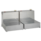 Tradesman Aluminum Twin L-Shape Liquid Storage Tank (96 Gallon Capacity) - Brite - 3296