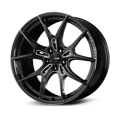 Gram Lights 57FXZ 20x10.5 +25 5x120 Super Dark Gunmetal and Machining Rim Edge DC Wheel - WGFZAZ25WH8F