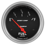 Autometer Sport-Comp 2 5/8in 24ohm-33ohm Fuel Level Gauge - 3516