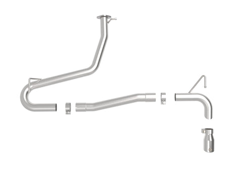 aFe Takeda 2.5in 304 SS Axle-Back Exhaust w/o Muffler w/Polish Tip 18-22 Hyundai Kona L4-1.6L(t) AWD - 49-37017NM-P