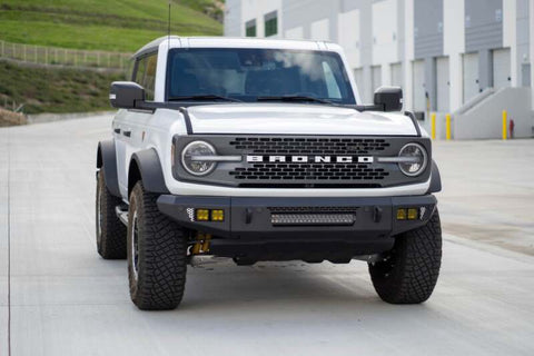 DV8 Offroad 2021+ Ford Bronco Front Bumper V2 - OE Plus Series (Works w/o ACC Relocation) - FBBR-06