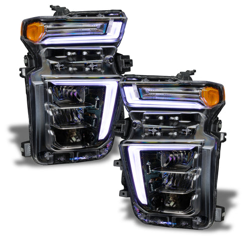Oracle 2021 Chevy Silverado HD 2500/3500 RGB+W Headlight DRL Upgrade Kit ColorSHIFT 2 - 1452-333