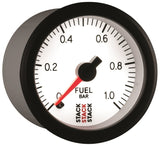 Autometer Stack 52mm 0-1 Bar M10 Male Pro Stepper Motor Fuel Pressure Gauge - White - ST3353