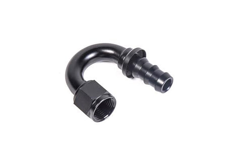 Radium Engineering 180 Degree 10AN Pushlok Hose End Fitting - 14-0215