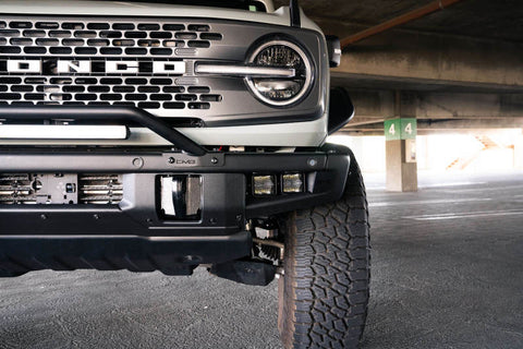 DV8 Offroad 21-22 Ford Bronco Factory Bumper Pocket Light Mount (Pair) 3in LED Pod Lights - LBBR-05