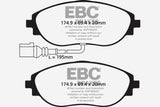 EBC 14-20 Audi S3 2.0 Turbo Yellowstuff Front Brake Pads - DP42127R