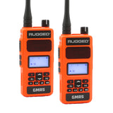 Rugged Radios 5W GMRS Handheld Radio - 2 Pack - Orange - GMR5-2-PACK-ORN