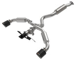 aFe 23-24 Toyota GR Corolla L3 1.6L (t) Gemini XV 3in to 2-1/2in CatBack Exhaust w/Carbon Fiber Tips - 49-36067-C