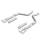 MagnaFlow Axle-Back, SS, 3in, Quad Split Rear 3.5 Tips 2015 Dodge Challenger incl SRT Hellcat - 19206