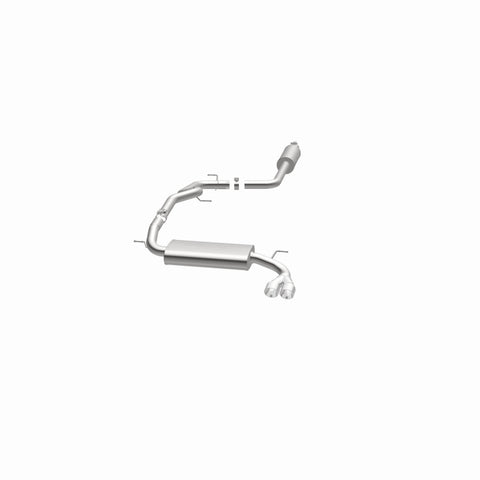 MagnaFlow 12 Ford Focus L4 2.0L HB Single Straight P/S Rear Exit Stainless Cat Back Perf Exhaust - 15072