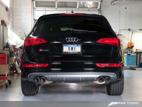 AWE Tuning Audi 8R SQ5 Touring Edition Exhaust - Quad Outlet Diamond Black Tips - 3015-43056