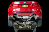 AWE Tuning BMW F3X N20/N26 328i/428i Touring Edition Exhaust Quad Outlet - 80mm Diamond Black Tips - 3010-43036