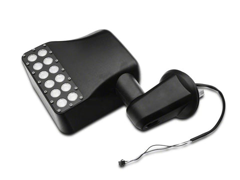 Raxiom 07-18 Jeep Wrangler JK Off-Road LED Manual Mirrors w/ Turn Signals - J116869