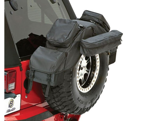 Bestop 87-95 Jeep Wrangler YJ Roughrider Spare Tire Organizer (Fits 30 To 33 Diameter Tire) - 54133-35