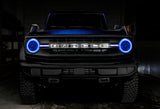 Oracle 21-22 Ford Bronco Headlight Halo Kit w/DRL Bar - Base Headlights -w/RF Controller - 1471-330