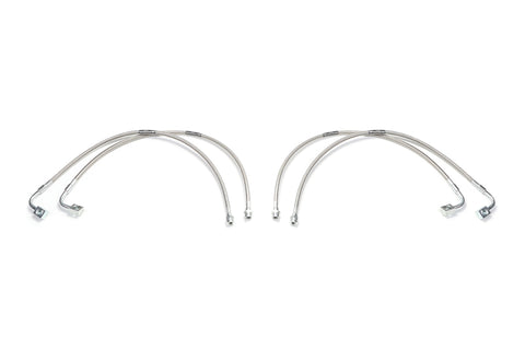 Fabtech 07-18 Jeep JK 4WD Front & Rear Extended Brake Line Kit - FTS94061