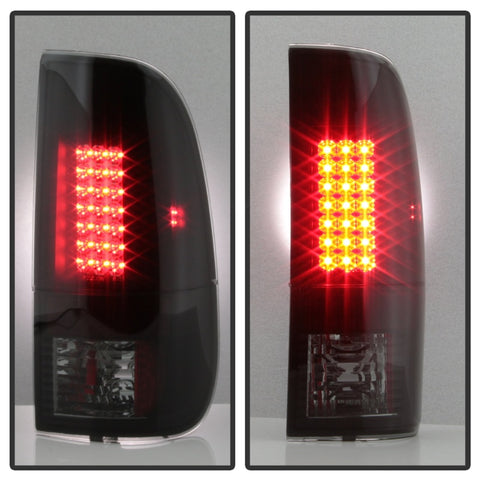 Spyder 08-16 Ford Super Duty LED Tail Lights Black Smoke ALT-YD-FS07-LED-BSM - 5083296