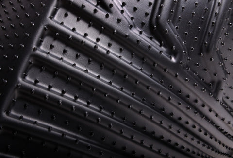 Lund 11-17 Ford Explorer (2nd Row) Catch-It Floormats Rear Floor Liner - Black (2 Pc.) - 383052-B