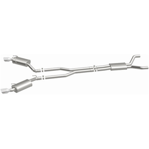 MagnaFlow Cat-Back Stainless Dual Split Rear Exit 4in Polished Tips 11-15 Chevy Camaro 3.6L V6 - 15353
