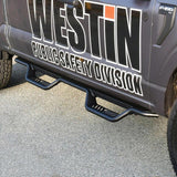 Westin 15-22 Ford F-150 SuperCrew / 17-22 F-250/350 Crew Cab Outlaw Nerf Step Bars - Textured Black - 20-13945