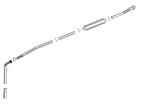 aFe Vulcan Series 3 1/2in 304 SS Cat-Back 13-19 Ford Transit V6 3.5 Twin Turbo w/ Polished Tip - 49-33112-P