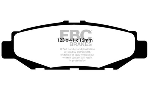 EBC 93-97 Lexus GS300 3.0 Greenstuff Rear Brake Pads - DP2848