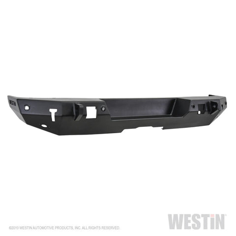 Westin 18-19 Jeep Wrangler JL WJ2 Rear Bumper w/  Sensors (Excl. Wrangler JK) - Textured Black - 59-82045