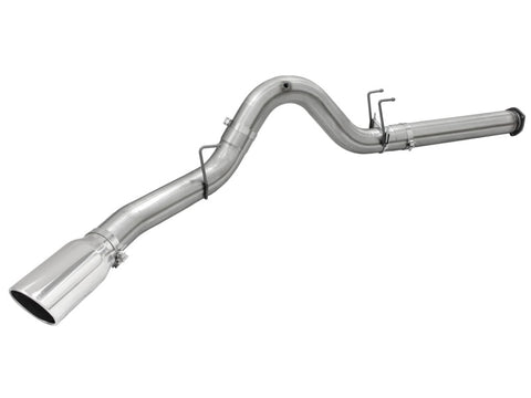 aFe MACHForce XP Exhaust 5in DPF-Back SS Exh 2015 Ford Turbo Diesel V8 6.7L Polished Tip - 49-43064-P