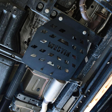 Westin/Snyper 18-21 Jeep Wrangler JL Transfer Case Skid Plate - Textured Black - 42-21085