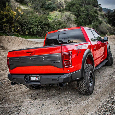 Westin 17-20 Ford F-150 Raptor Pro-Series Rear Bumper - Textured Black - 58-421145