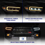 Form Lighting 2016-2023 Toyota Tacoma LED Projector Headlights with Selectable DRL (Pair) - FL0001