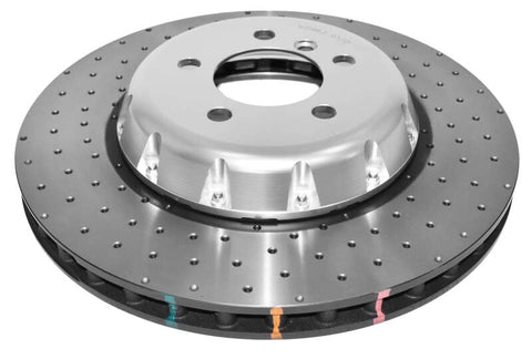 DBA 18-20 BMW M240i xDrive M Perf (w/370mm Front Rotor) Front 5000 Series Drilled Rotor w/Silver Hat - DBA52286SLVXD