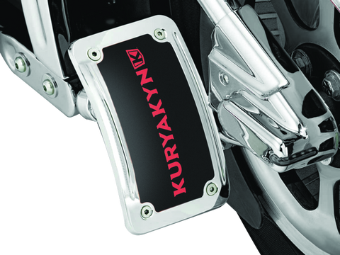 Kuryakyn Lighted Curved Vertical Side Mount License Plate Holder - 9251